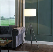Chrome Silver Metal Floor Lamp by Ainuro