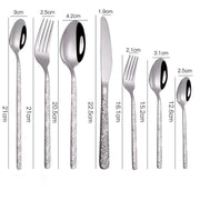 Textured Handle Western Cutlery