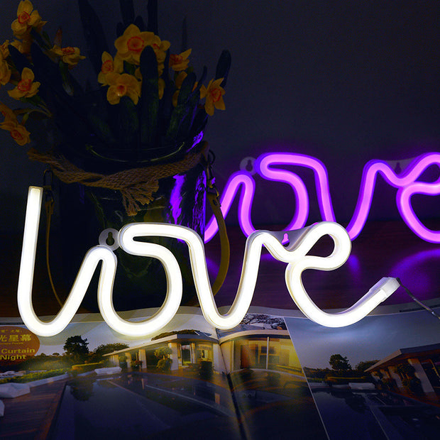 Led Neon Decorations Table Lamps