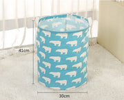 cotton and linen laundry basket
