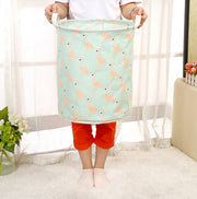 cotton and linen laundry basket