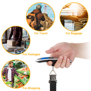 Portable Digital Luggage Scale 50kg 10g with LCD Hanging