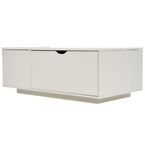Lift Up Wooden Coffee Table With Drawer, For Living Room
