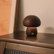 Wooden Cute Mushroom LED Touch Switch