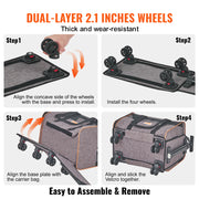 Dog Carrier With Wheels For Pets Under 22 Lbs,
