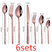 Textured Handle Western Cutlery