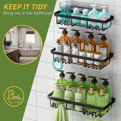 Heavy-duty Wall-mounted Shower Shelf Storage