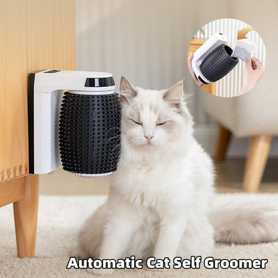 Automatic Cat Self Groomer Wall Corner Brushes by Ainuro