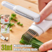 3 In 1 Multifunctional Stainless Steel Paring Knife For Peeling Shredding