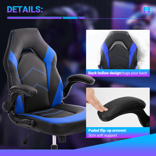 PU Leather Ergonomic Gaming Chair With Lumbar Support