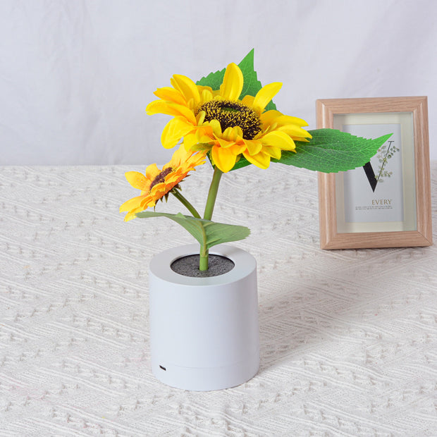 Rechargeable Sunflower Led Simulation Night Light Table Lamp by Ainuro