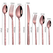 Textured Handle Western Cutlery