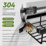 Heavy-duty Wall-mounted Shower Shelf Storage