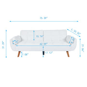 Corduroy Sofa Bed-White Icon