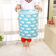 cotton and linen laundry basket