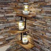 3 Tier Lucca Corner Shelf Modern
