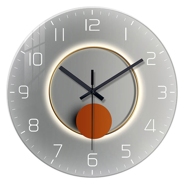Tempered Glass Wall Clock by Ainuro