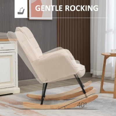 Wingback Rocking Chair For Living Room