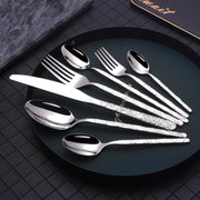 Textured Handle Western Cutlery
