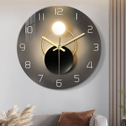 Tempered Glass Wall Clock by Ainuro