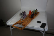 Bath Tray Table Extendable with phone Holder