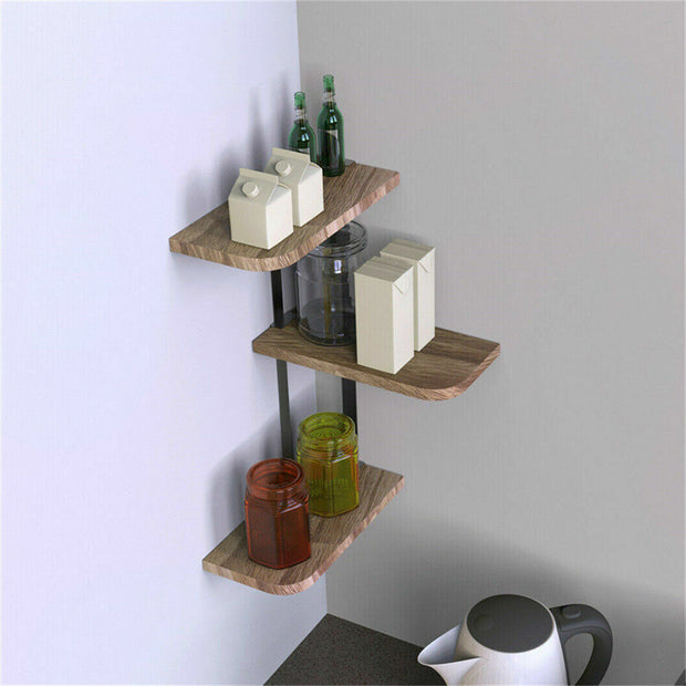 3 Tier Lucca Corner Shelf Modern