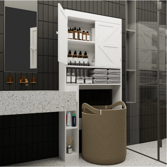 Over The Toilet Storage Cabinet With 2 Door