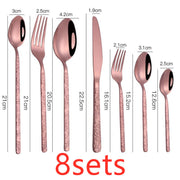 Textured Handle Western Cutlery
