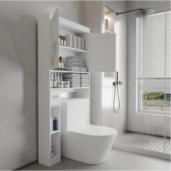 Over The Toilet Storage Cabinet With 2 Door