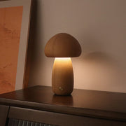 Wooden Cute Mushroom LED Touch Switch