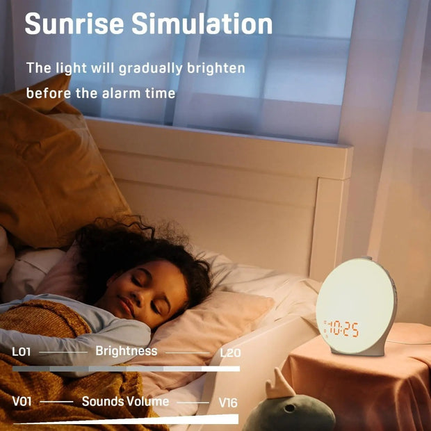 Lamp Sunrise Alarm Clock Night Light