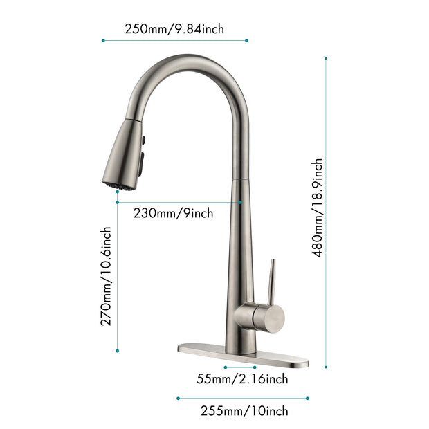 Modern Stainless Steel Kitchen Faucet