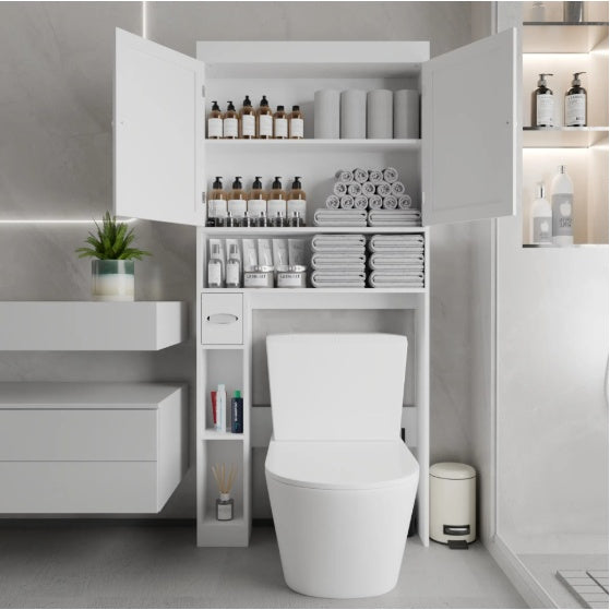 Over The Toilet Storage Cabinet With 2 Door