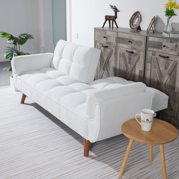 Corduroy Sofa Bed-White Icon