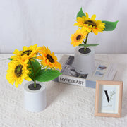 Rechargeable Sunflower Led Simulation Night Light Table Lamp by Ainuro