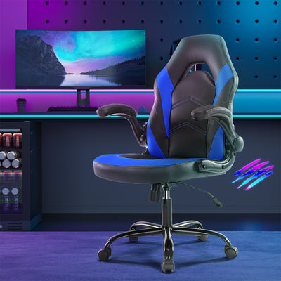 PU Leather Ergonomic Gaming Chair With Lumbar Support
