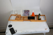 Bath Tray Table Extendable with phone Holder