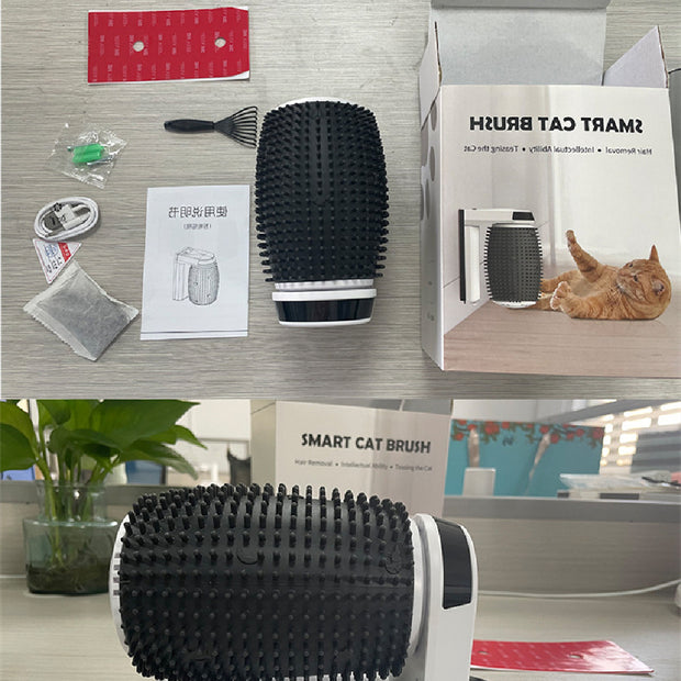 Automatic Cat Self Groomer Wall Corner Brushes by Ainuro