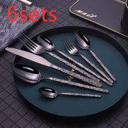 Textured Handle Western Cutlery