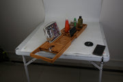 Bath Tray Table Extendable with phone Holder