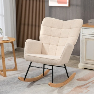 Wingback Rocking Chair For Living Room