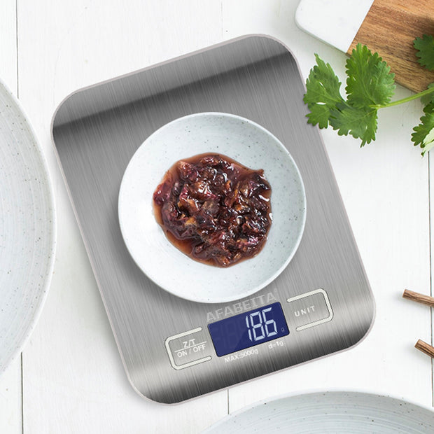 Digital Electronic Kitchen Food  Scale Weight Stainless Steel