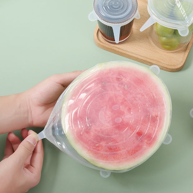 6Pcs Food Silicone Reusable Wrap
