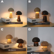 Wooden Cute Mushroom LED Touch Switch