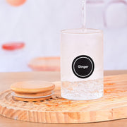 12 Pcs Round Spice Jars With Bamboo Lids And Stickers
